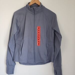 Jockey Women's Gray yoga Jacket. Size: M